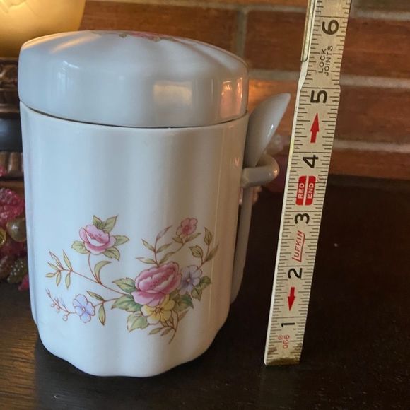 FTDA tea container w spoon and cover A12 - Picture 6 of 10